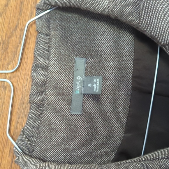 Apt.9 Women’s Peplum Blazer Jacket Gray Herringbone Stretch Bell Sleeve Lined 8 - Picture 4 of 8